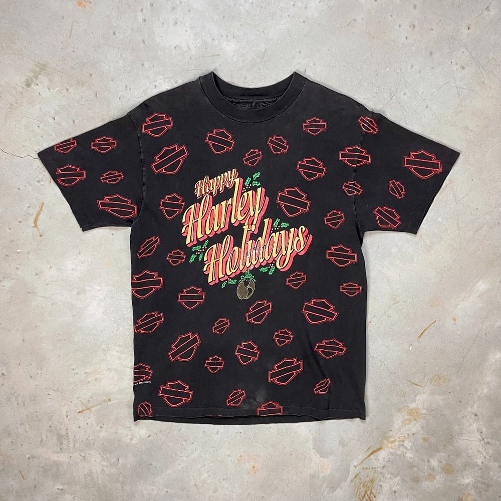 Vintage Harley Davidson Holiday Tee
